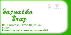 hajnalka mraz business card